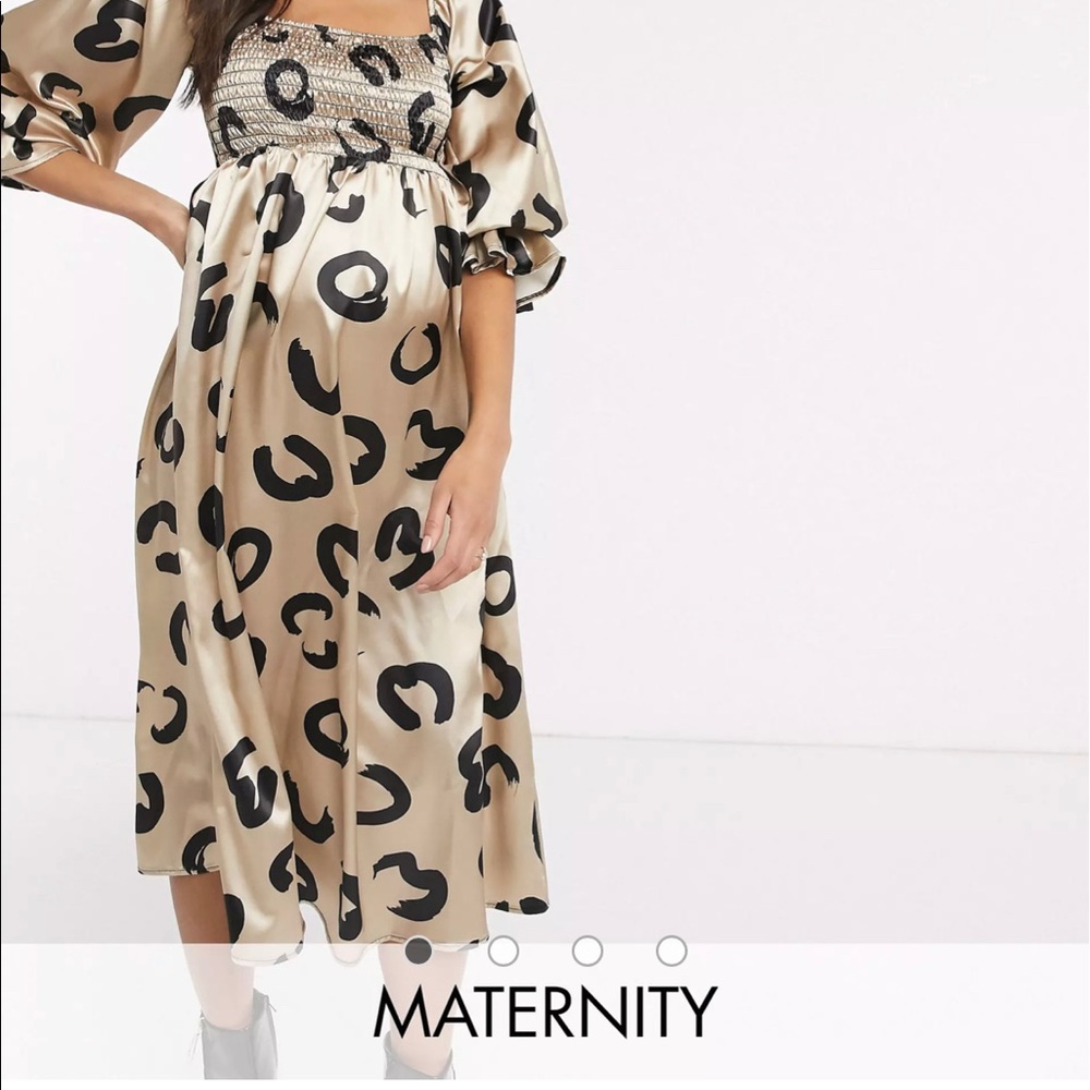 ASOS maternity leopard dress.
